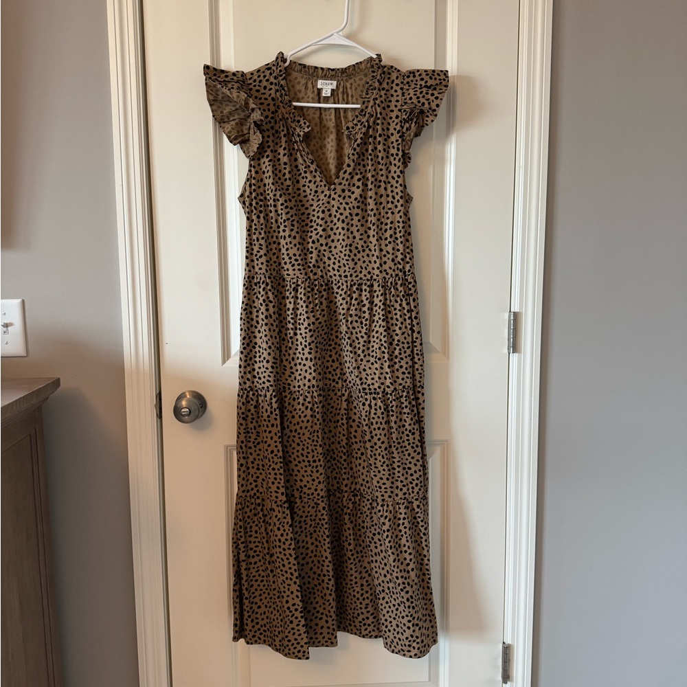 J crew leopard print Maxi